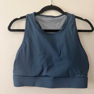 Teal Fabletics High Neck Sports Bra Size XL